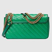 GUCCI GG MARMONT SMALL BAG GREEN 443497 SIZE 26 x 15 x 7 CM - 2