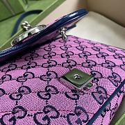 GUCCI GG MARMONT MULTICOLOR SMALL SHOULDER BAG PINK 443497 SIZE 26x15x7 CM - 6