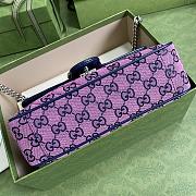 GUCCI GG MARMONT MULTICOLOR SMALL SHOULDER BAG PINK 443497 SIZE 26x15x7 CM - 2