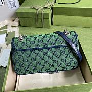 GUCCI GG MARMONT MULTICOLOR SMALL SHOULDER BAG GREEN 443497 SIZE 26x15x7 CM - 5