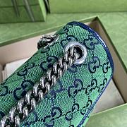 GUCCI GG MARMONT MULTICOLOR SMALL SHOULDER BAG GREEN 443497 SIZE 26x15x7 CM - 4