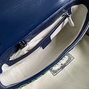 GUCCI GG MARMONT MULTICOLOR SMALL SHOULDER BAG GREEN 443497 SIZE 26x15x7 CM - 6