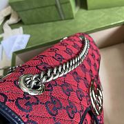 GUCCI GG MARMONT MULTICOLOR SMALL SHOULDER BAG RED 443497 SIZE 26x15x7 CM - 3