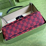 GUCCI GG MARMONT MULTICOLOR SMALL SHOULDER BAG RED 443497 SIZE 26x15x7 CM - 4