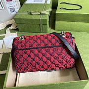 GUCCI GG MARMONT MULTICOLOR SMALL SHOULDER BAG RED 443497 SIZE 26x15x7 CM - 5