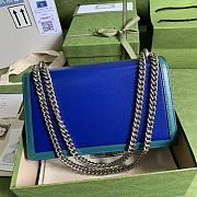 GUCCI DIONYSUS SMALL SHOULDER BAG BLUE/TURQUOISE 400249 SIZE 28 x 17 x 9 CM - 6