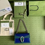 GUCCI DIONYSUS SMALL SHOULDER BAG BLUE/TURQUOISE 400249 SIZE 28 x 17 x 9 CM - 5