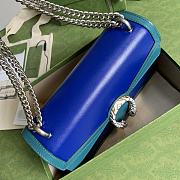 GUCCI DIONYSUS SMALL SHOULDER BAG BLUE/TURQUOISE 400249 SIZE 28 x 17 x 9 CM - 4