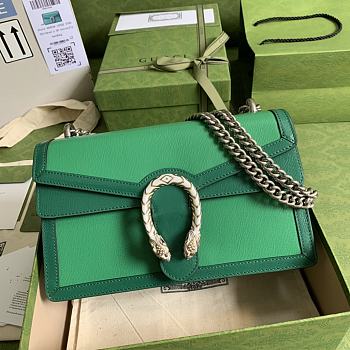 GUCCI DIONYSUS SMALL SHOULDER BAG GREEN 400249 SIZE 28 x 17 x 9 CM