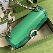 GUCCI DIONYSUS SMALL SHOULDER BAG GREEN 400249 SIZE 28 x 17 x 9 CM - 5