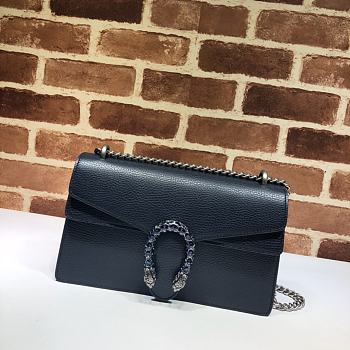GUCCI DIONYSUS SMALL SHOULDER BAG BLACK 400249 SIZE 28 x 17 x 9 CM