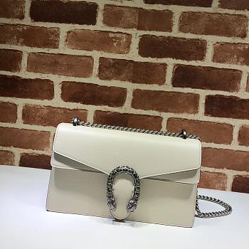 GUCCI DIONYSUS SMALL SHOULDER BAG WHITE 400249 SIZE 28 x 17 x 9 CM