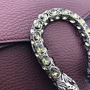 GUCCI DIONYSUS SMALL SHOULDER BAG BORDEAUX 400249 SIZE 28 x 17 x 9 CM - 3
