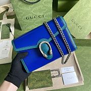 GUCCI DIONYSUS MINI CHAIN BAG BLUE/TURQUOISE 401231 SIZE 20 x 13.5 x 3 CM - 1
