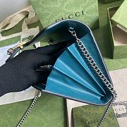 GUCCI DIONYSUS MINI CHAIN BAG BLUE/TURQUOISE 401231 SIZE 20 x 13.5 x 3 CM - 2