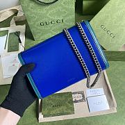 GUCCI DIONYSUS MINI CHAIN BAG BLUE/TURQUOISE 401231 SIZE 20 x 13.5 x 3 CM - 3