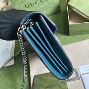 GUCCI DIONYSUS MINI CHAIN BAG BLUE/TURQUOISE 401231 SIZE 20 x 13.5 x 3 CM - 5