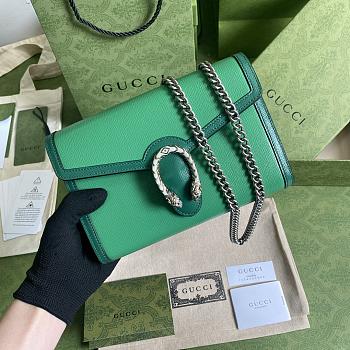 GUCCI DIONYSUS MINI CHAIN BAG GREEN 401231 SIZE 20 x 13.5 x 3 CM