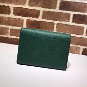 GUCCI DIONYSUS LEATHER MINI CHAIN BAG EMERALD GREEN 401231 SIZE 20 x 13.5 x 3 CM - 3
