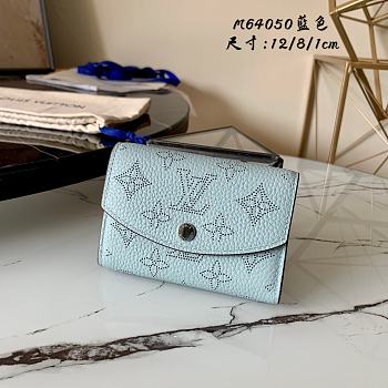 LV ANAÉ COIN PURSE BLUE M64050 SIZE 12 x 8 x 1 CM