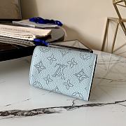 LV ANAÉ COIN PURSE BLUE M64050 SIZE 12 x 8 x 1 CM - 4