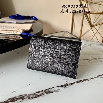 LV ANAÉ COIN PURSE BLACK M64050 SIZE 12 x 8 x 1 CM
