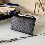LV ANAÉ COIN PURSE BLACK M64050 SIZE 12 x 8 x 1 CM - 5