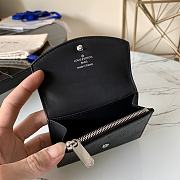 LV ANAÉ COIN PURSE BLACK M64050 SIZE 12 x 8 x 1 CM - 4