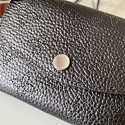 LV ANAÉ COIN PURSE BLACK M64050 SIZE 12 x 8 x 1 CM - 3