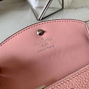 LV ANAÉ COIN PURSE PINK M64050 SIZE 12 x 8 x 1 CM - 3