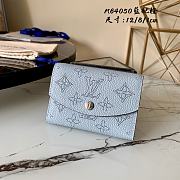 LV ANAÉ COIN PURSE BLUE & ORANGE M64050 SIZE 12 x 8 x 1 CM - 1