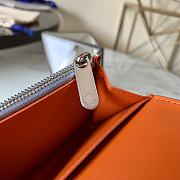 LV ANAÉ COIN PURSE BLUE & ORANGE M64050 SIZE 12 x 8 x 1 CM - 4