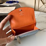 LV ANAÉ COIN PURSE BLUE & ORANGE M64050 SIZE 12 x 8 x 1 CM - 2