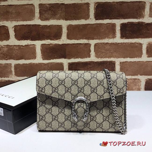 DIONYSUS GG SUPREME CHAIN WALLET 401231 SIZE 20 x 13.5 x 3 CM - 1