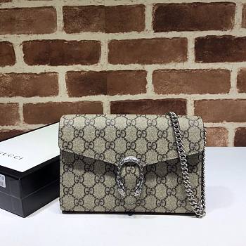 DIONYSUS GG SUPREME CHAIN WALLET 401231 SIZE 20 x 13.5 x 3 CM