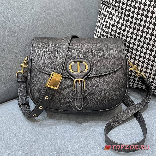 DIOR MEDIUM DIOR BOBBY BAG BLACK M9319 SIZE 22 x 17 x 6 CM - 1