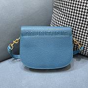 DIOR MEDIUM DIOR BOBBY BAG BLUE M9319 SIZE 22 x 17 x 6 CM - 3
