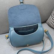 DIOR MEDIUM DIOR BOBBY BAG BLUE M9319 SIZE 22 x 17 x 6 CM - 5