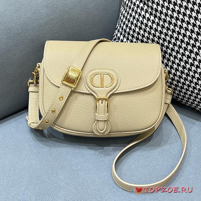 DIOR MEDIUM DIOR BOBBY BAG CREAM M9319 SIZE 22 x 17 x 6 CM - 1