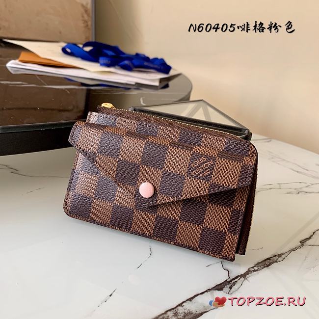 LV CARD HOLDER RECTO VERSO N60405 SIZE 13 x 9 x 2.5 CM - 1