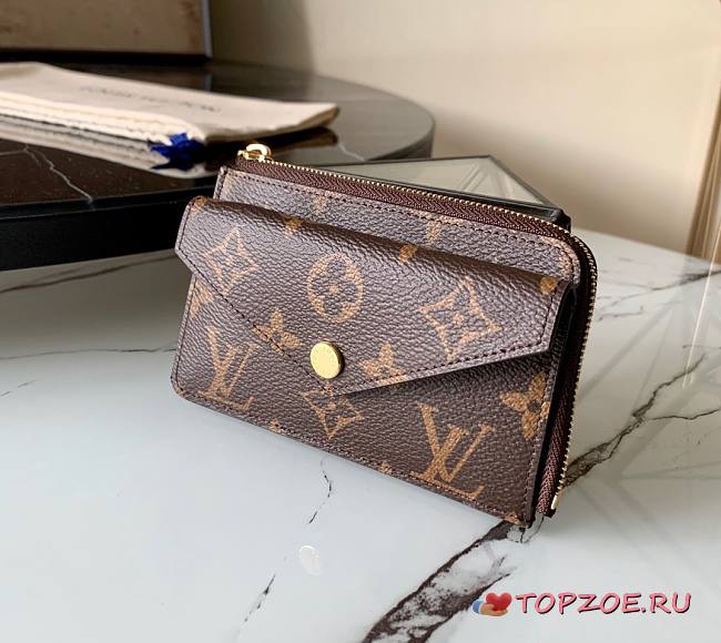 LV CARD HOLDER RECTO VERSO M60167 SIZE 13 x 9 x 2.5 CM - 1