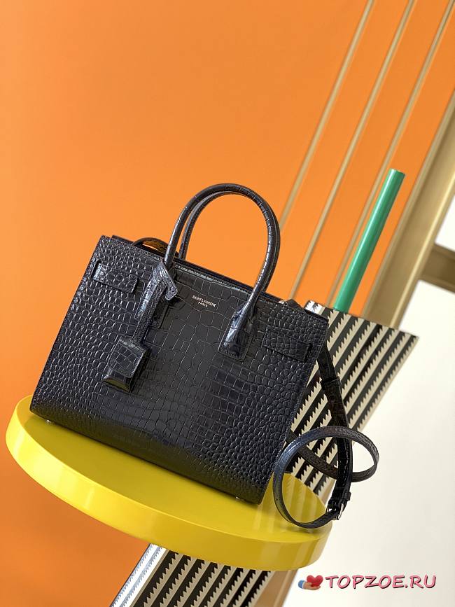 YSL CLASSIC SAC DE JOUR BABY BLACK 421863 SIZE 26 x 20.5 x 12.5 CM - 1