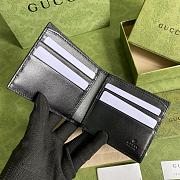 GUCCI GG EMBOSSED WALLET BLACK 625562 SIZE 12 x 9.7CM - 6