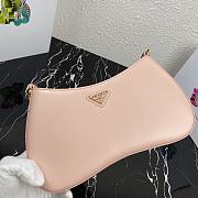PRADA LEATHER CHAIN HOBO BAG PINK 1BC148 SIZE 25.5 x 15.5 x 4 CM - 5