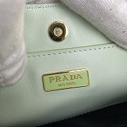 PRADA LEATHER CHAIN HOBO BAG GREEN 1BC148 SIZE 25.5 x 15.5 x 4 CM x - 2