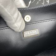 PRADA LEATHER CHAIN HOBO BAG BLACK 1BC148 SIZE 25.5 x 15.5 x 4 CM - 2