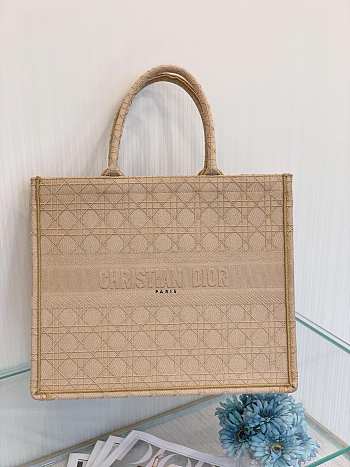 DIOR BOOK TOTE BEIGE M1286 SIZE 42 CM