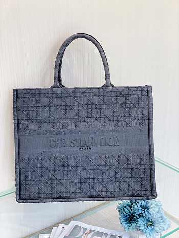 DIOR BOOK TOTE BLUE GRAY M1286 SIZE 42 CM