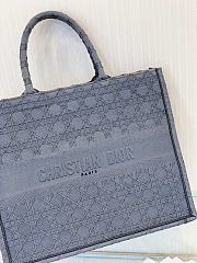 DIOR BOOK TOTE BLUE GRAY M1286 SIZE 42 CM - 3