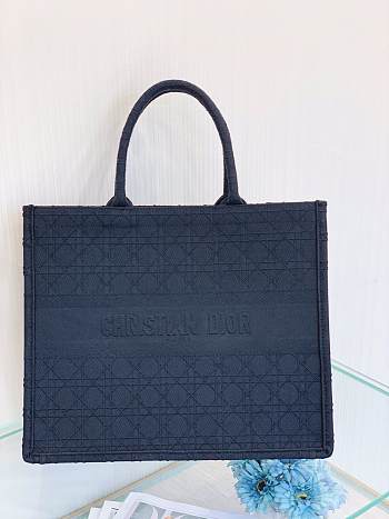 DIOR BOOK TOTE DARK BLUE M1286 SIZE 42 CM
